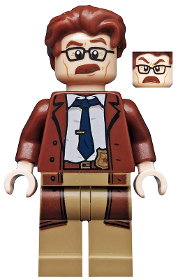 Commissioner Gordon - Reddish Brown Hair and Coat (sh0591) product image 1, provided for visual reference and product detail