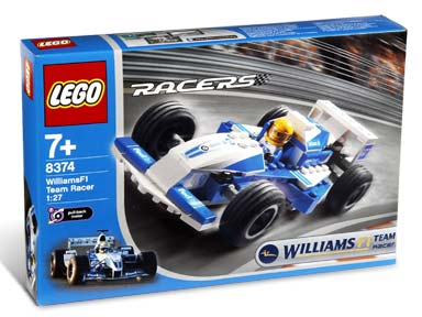 8374 Williams F1 Team Racer (Retired) LEGO Racers product image 1, provided for visual reference and product detail review