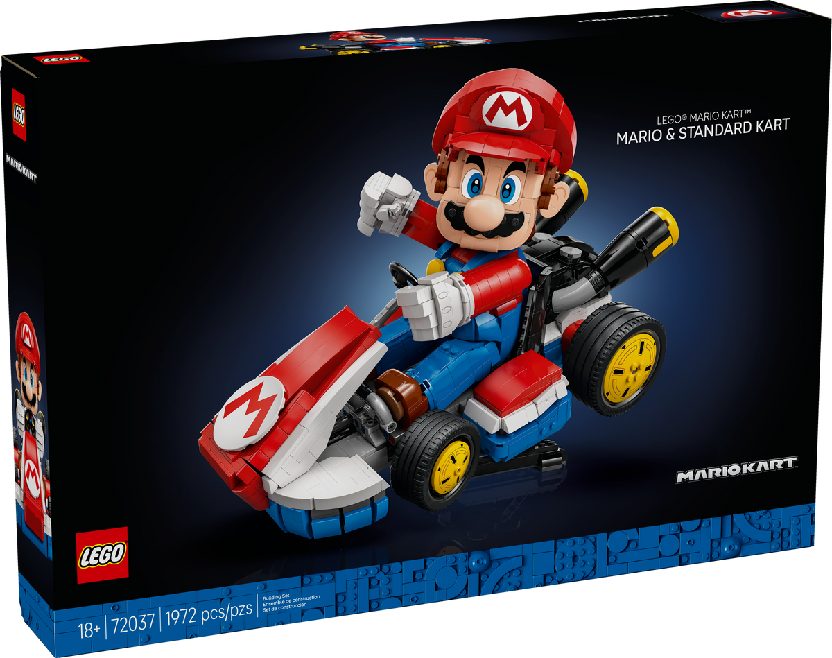 72037 Mario Kart - Mario & Standard Kart (Retired) LEGO Super Mario product image 1, provided for visual reference and