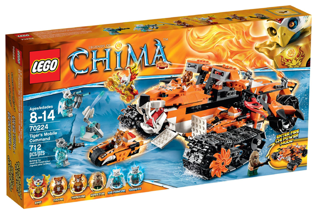 70224 Tiger's Mobile Command (Retired) LEGO Legends of Chima product image 1, provided for visual reference and product