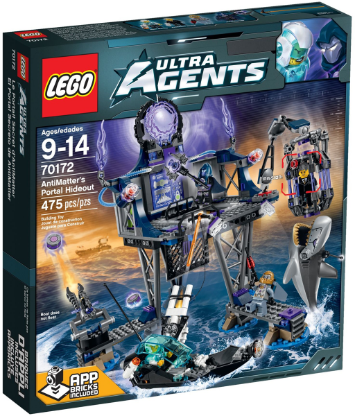 70172 AntiMatter's Portal Hideout (Retired) LEGO Ultra Agents product image 1, provided for visual reference and product