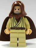 Obi-Wan Kenobi - Old, Reddish Brown Hood and Cape, Black Eyes (sw0206) product image 1, provided for visual reference and