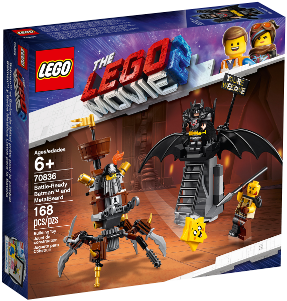 70836 Battle-Ready Batman and MetalBeard (Retired) LEGO The LEGO Movie 2 product image 1, provided for visual reference and