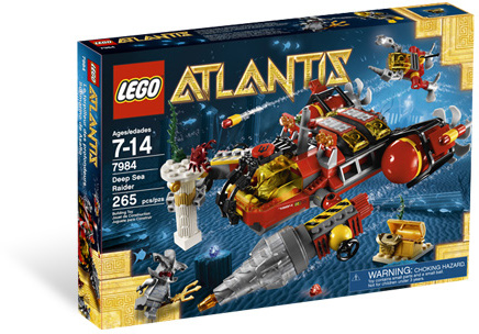7984 Deep Sea Raider (Retired) LEGO Atlantis product image 1, provided for visual reference and product detail review