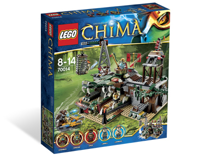 70014 The Croc Swamp Hideout (Retired) LEGO Legends of Chima product image 1, provided for visual reference and product