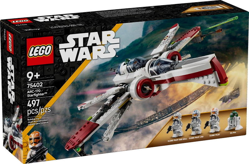 75402 ARC-170 Starfighter (Retired) LEGO Star Wars product image 1, provided for visual reference and product detail review