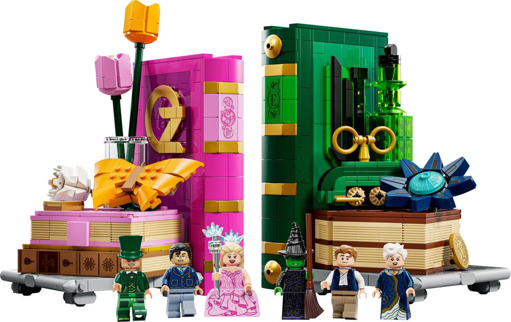 75691 Glinda & Elphaba Bookends (Retired) LEGO Wicked product image 2, provided for visual reference and product detail