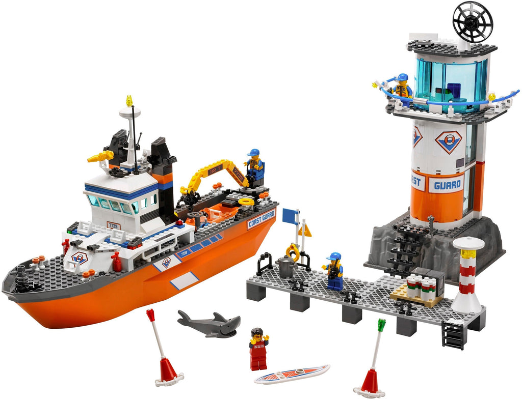 7739 Coast Guard Patrol Boat & Tower (Retired) LEGO City product image 2, provided for visual reference and product detail