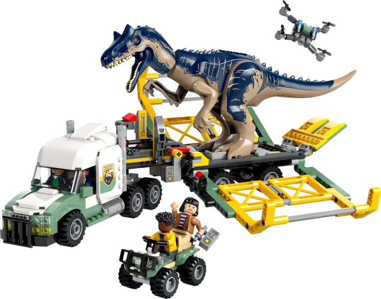 76966 Dinosaur Missions: Allosaurus Transport Truck (Retired) LEGO Jurassic World product image 3, provided for visual