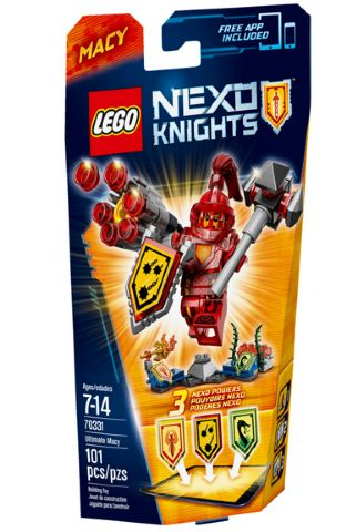 70331 Ultimate Macy (Retired) LEGO Nexo Knights product image 1, provided for visual reference and product detail review