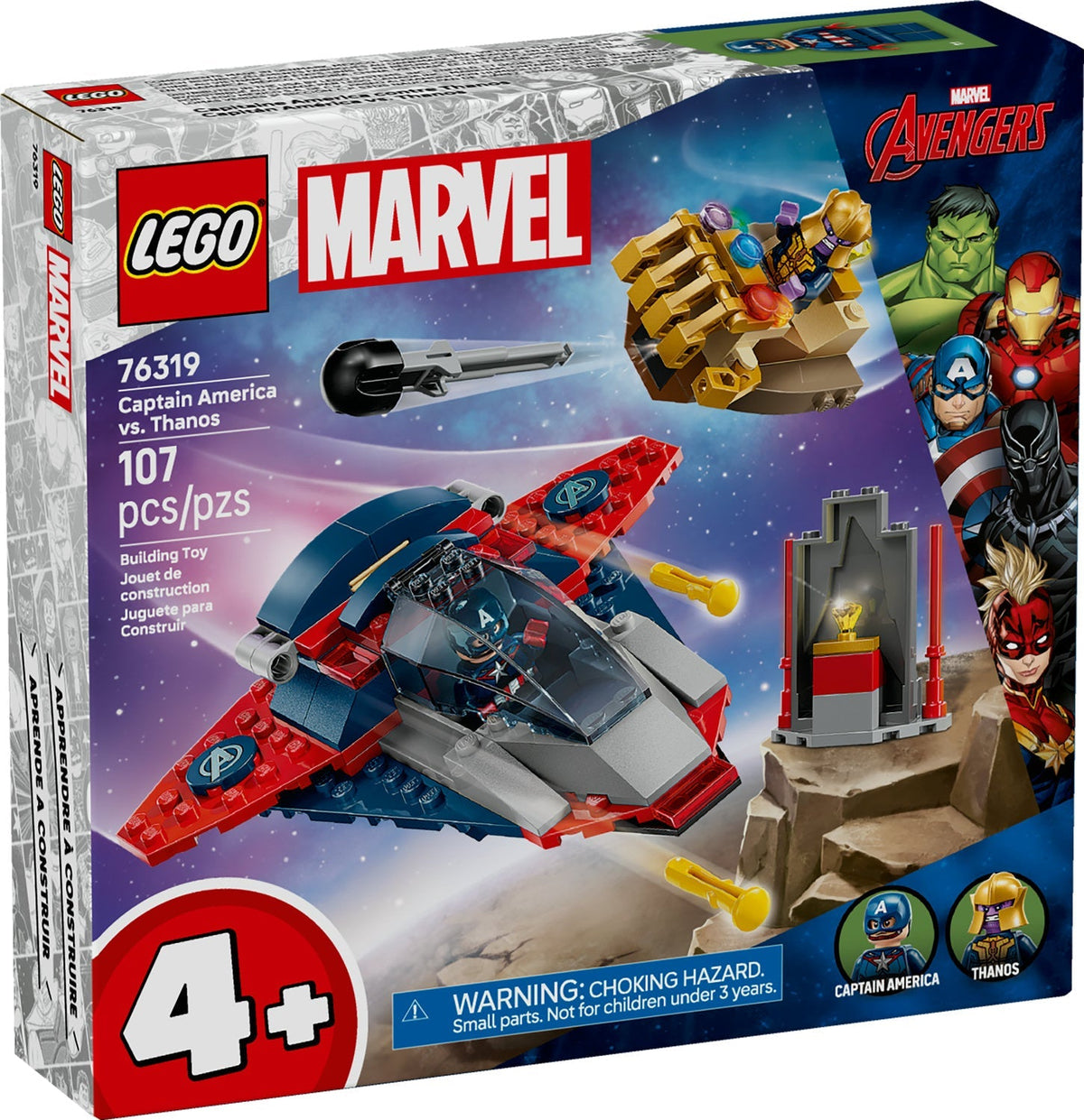 76319 Captain America vs. Thanos (Retired) LEGO Super Heroes product image 1, provided for visual reference and product