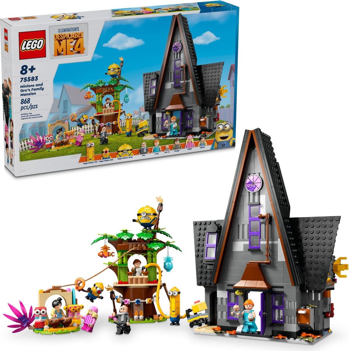 75583 Minions and Gru's Family Mansion (Retired) LEGO Despicable Me product image 2, provided for visual reference and