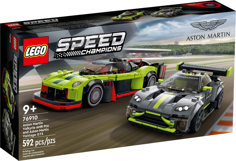 76910 Aston Martin Valkyrie AMR Pro and Aston Martin Vantage GT3 (Retired) LEGO Speed Champions product image 1, provided