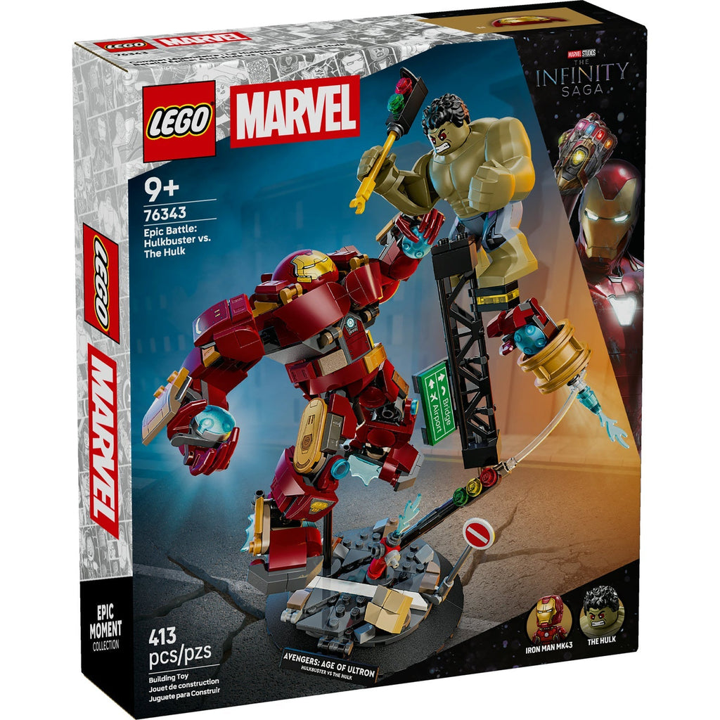 76343 Epic Battle: Hulkbuster vs. The Hulk (Retired) LEGO Super Heroes product image 1, provided for visual reference and