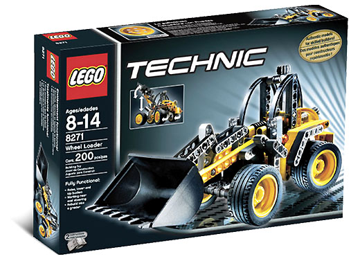 8271 Wheel Loader (Retired) LEGO TECHNIC product image 1, provided for visual reference and product detail review