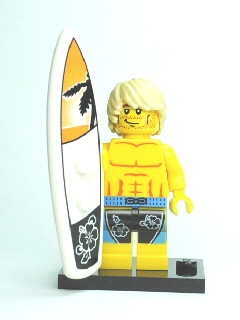 Surfer - Series 2 Collectible Minifigure (col2-15) product image 2, provided for visual reference and product detail review