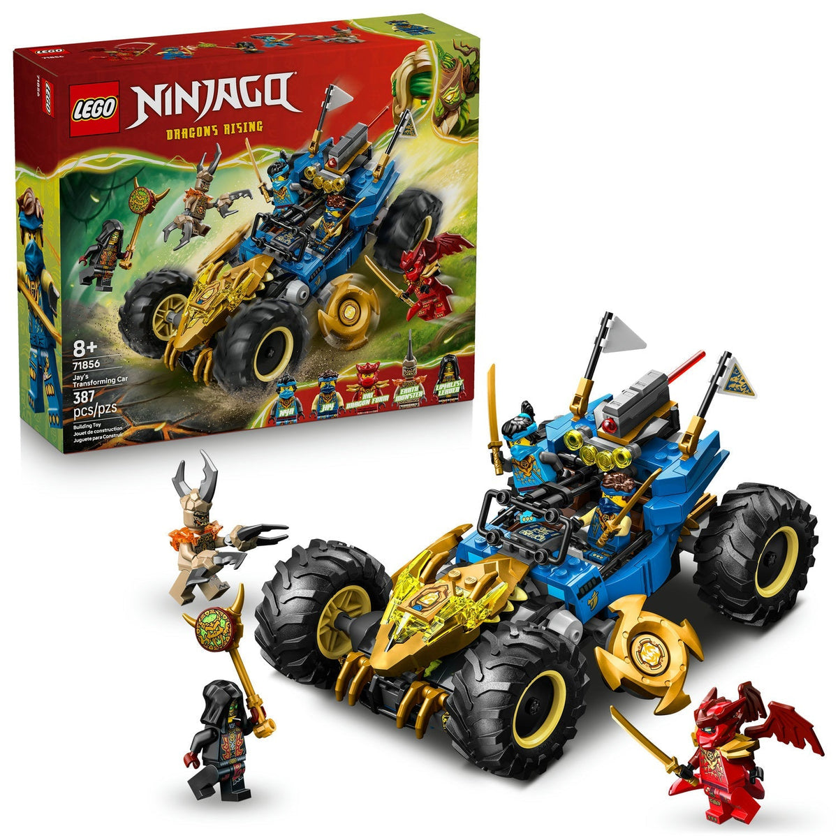 71856 Jay's Transforming Car (Retired) LEGO Ninjago product image 2, provided for visual reference and product detail review