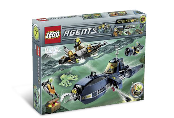8636 Deep Sea Quest (Retired) LEGO Agents product image 1, provided for visual reference and product detail review