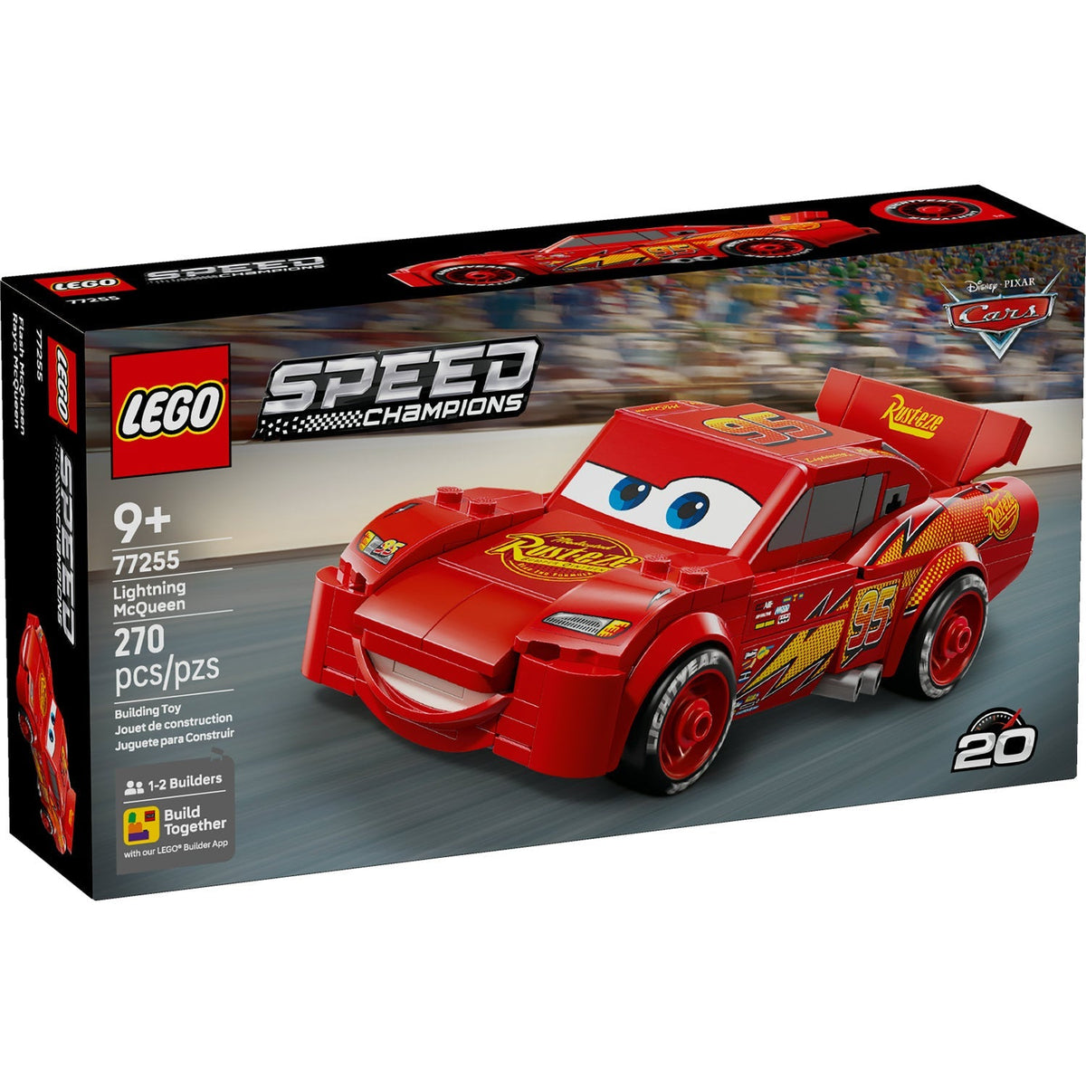 77255 Lightning McQueen (Retired) LEGO Speed Champions product image 1, provided for visual reference and product detail