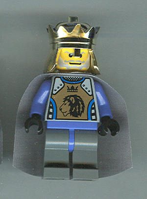 Knights Kingdom II - King Mathias with Light Bluish Gray Cape (cas274) product image 1, provided for visual reference and