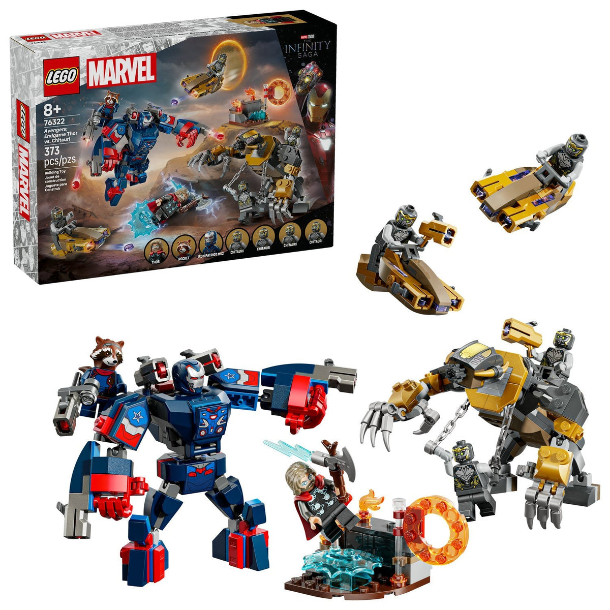 76322 Avengers: Endgame Thor vs. Chitauri (Retired) LEGO Super Heroes product image 2, provided for visual reference and