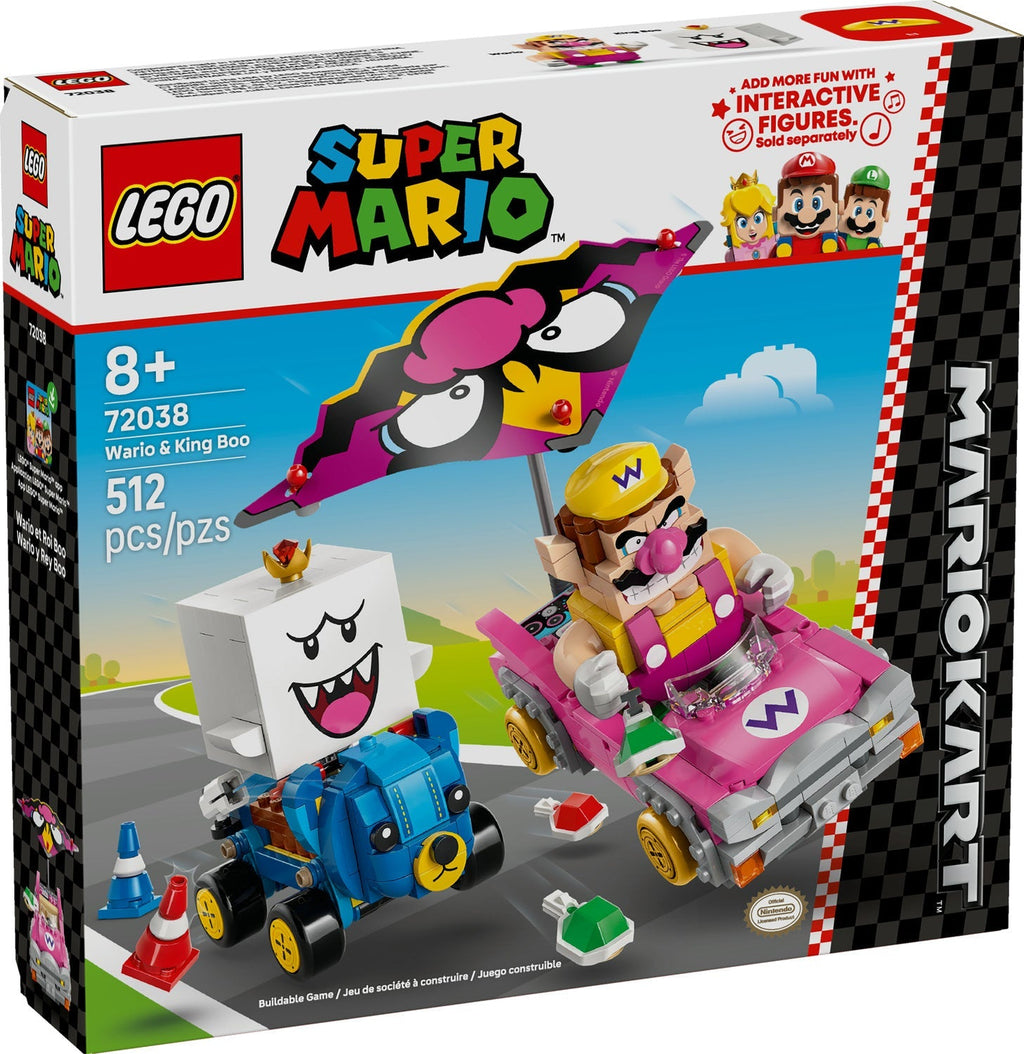 72038 Mario Kart - Wario & King Boo (Retired) LEGO Super Mario product image 1, provided for visual reference and product