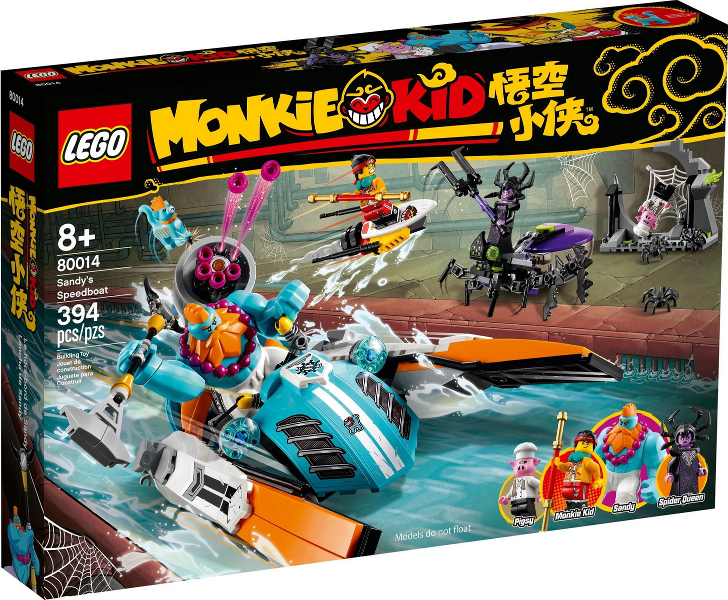80014 Sandy's Speedboat (Retired) LEGO Monkie Kid product image 1, provided for visual reference and product detail review