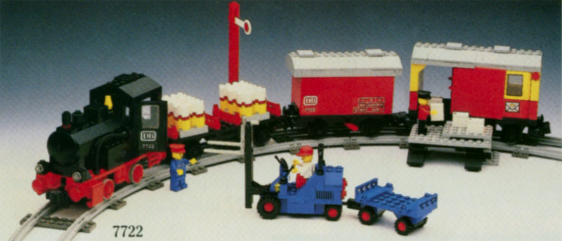 7722 Steam Cargo Train, battery (Retired) LEGO Trains product image 2, provided for visual reference and product detail
