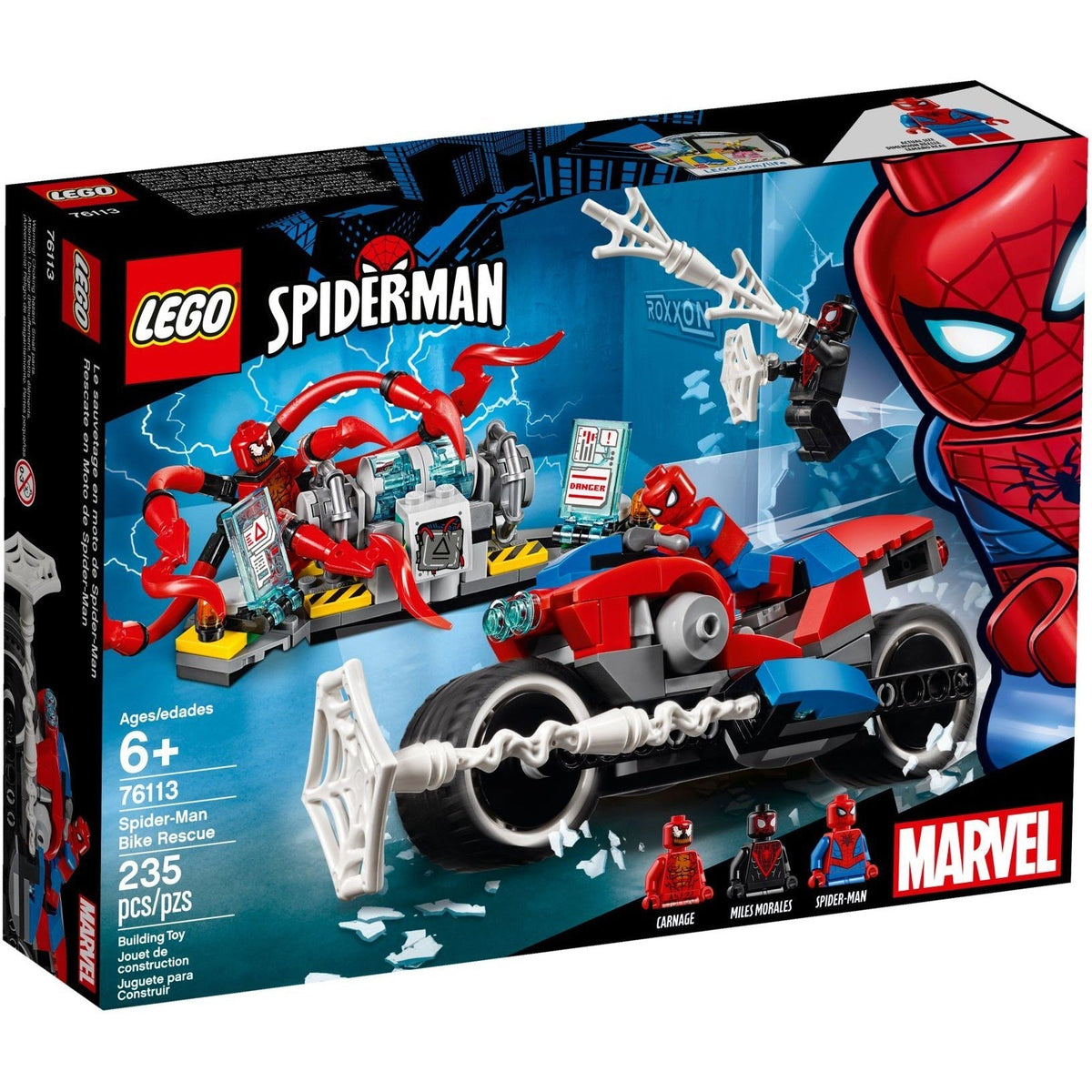 76113 Spider-Man Bike Rescue (Retired) LEGO Super Heroes product image 1, provided for visual reference and product detail