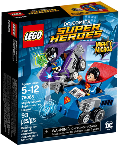 76068 Mighty Micros: Superman vs. Bizarro (Retired) LEGO Super Heroes product image 1, provided for visual reference and