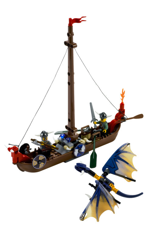 7016 Viking Boat against the Wyvern Dragon (Retired) LEGO Vikings product image 2, provided for visual reference and product