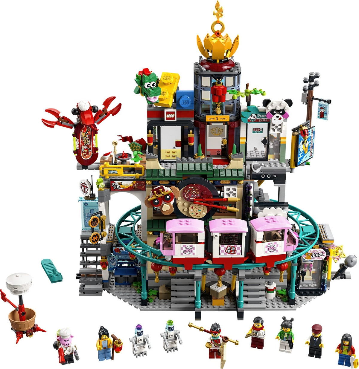 80036 The City of Lanterns (Retired) LEGO Monkie Kid product image 2, provided for visual reference and product detail review