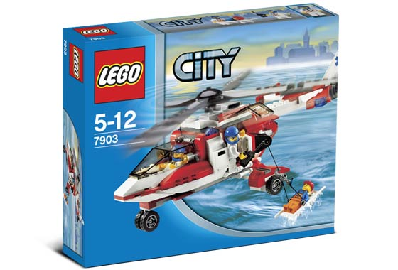 7903 Rescue Helicopter (Retired) LEGO City product image 1, provided for visual reference and product detail review