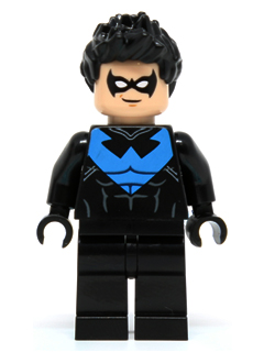 Nightwing - White Eye Holes and Blue Chest Symbol (sh0294) product image 1, provided for visual reference and product detail