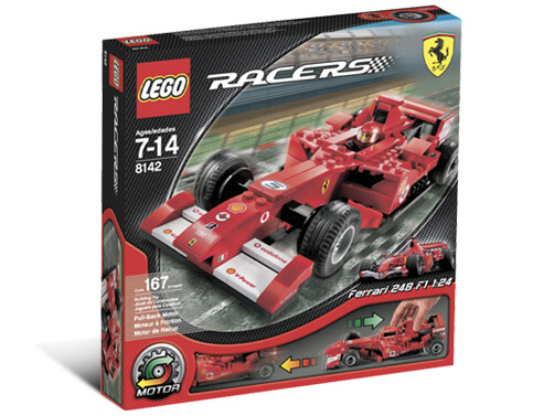 8142 Ferrari 248 F1 1:24 (Retired) LEGO Racers product image 1, provided for visual reference and product detail review
