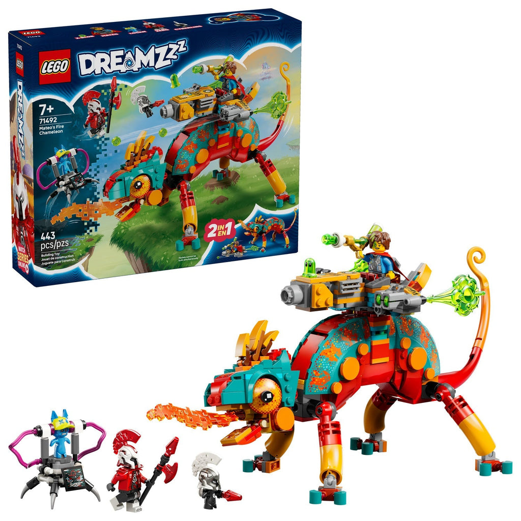 71492 Mateo's Fire Chameleon (Retired) LEGO Dreamzzz product image 2, provided for visual reference and product detail review