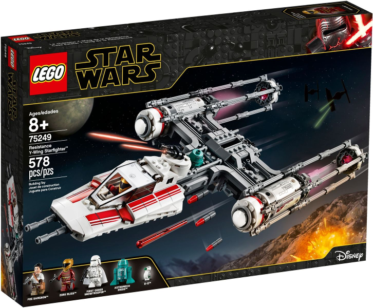 75249 Resistance Y-Wing Starfighter (Retired) LEGO Star Wars product image 1, provided for visual reference and product