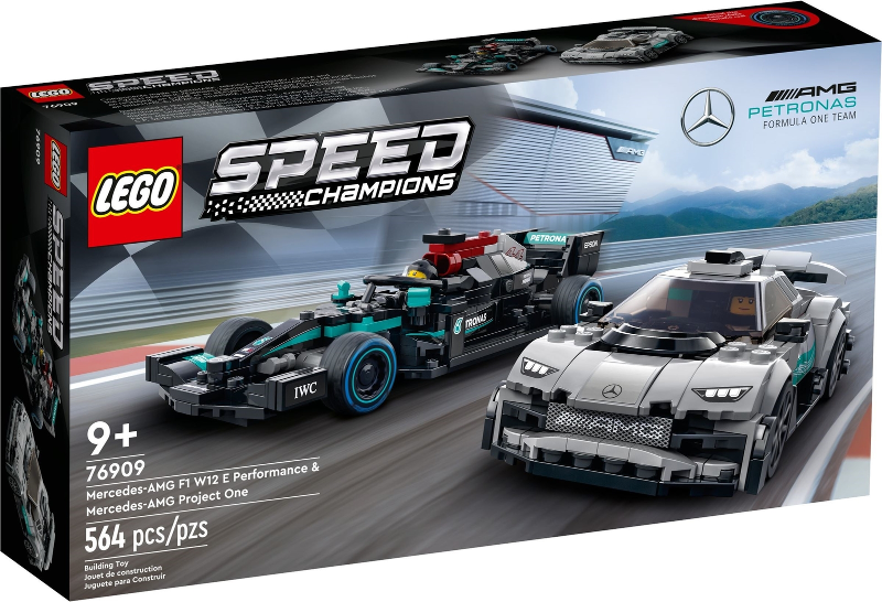 76909 Mercedes-AMG F1 W12 E Performance & Mercedes-AMG Project One (Retired) LEGO Speed Champions product image 1, provided