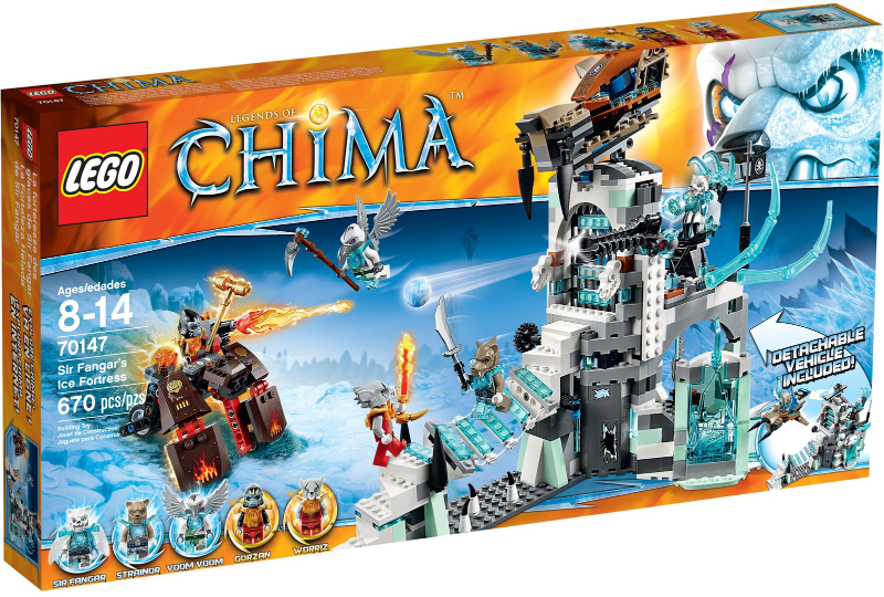 70147 Sir Fangar's Ice Fortress (Retired) LEGO Legends of Chima product image 1, provided for visual reference and product