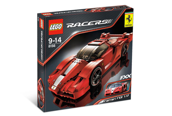 8156 Ferrari FXX 1:17 (Retired) LEGO Racers product image 1, provided for visual reference and product detail review