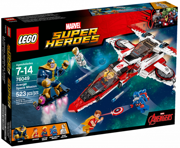 76049 Avenjet Space Mission (Retired) LEGO Super Heroes product image 1, provided for visual reference and product detail