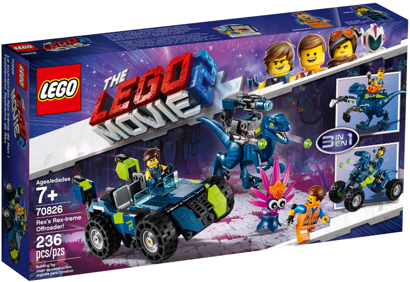 70826 Rex's Rex-treme Offroader! (Retired) LEGO The LEGO Movie 2 product image 1, provided for visual reference and product
