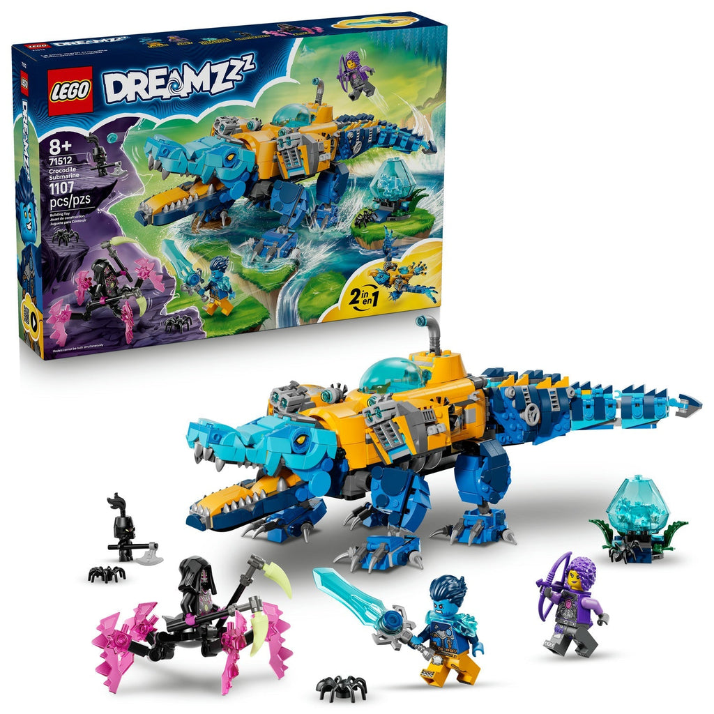 71512 Crocodile Submarine (Retired) LEGO Dreamzzz product image 2, provided for visual reference and product detail review