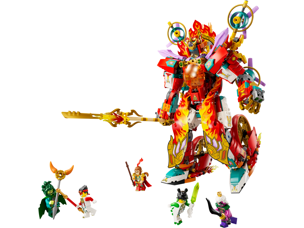 80057 Nezha's Ring of Fire Mech (Retired) LEGO Monkie Kid product image 2, provided for visual reference and product detail