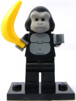 Gorilla Suit Guy - Series 3 Collectible Minifigure (col03-12) product image 2, provided for visual reference and product