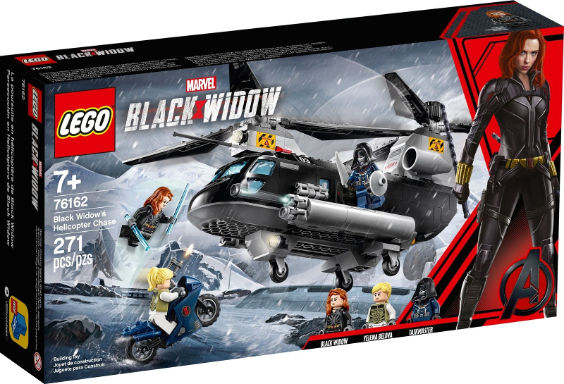 76162 Black Widow's Helicopter Chase (Retired) LEGO Super Heroes product image 1, provided for visual reference and product
