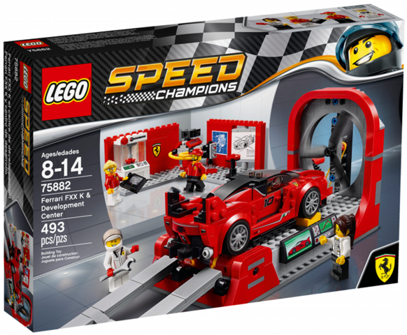 75882 Ferrari FXX K & Development Center (Retired) LEGO Speed Champions product image 1, provided for visual reference and