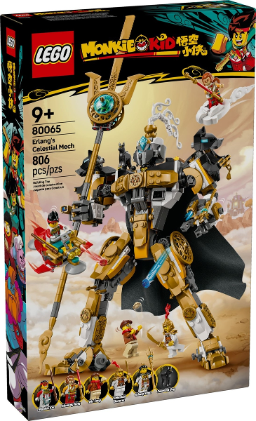 80065 Erlang's Celestial Mech (Retired) LEGO Monkie Kid product image 1, provided for visual reference and product detail
