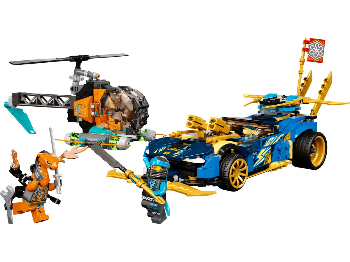 71776 Jay and Nya's Race Car EVO (Retired) LEGO Ninjago product image 2, provided for visual reference and product detail
