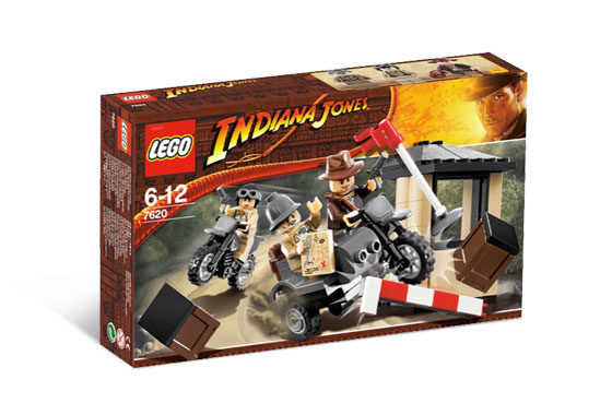 7620 Indiana Jones Motorcycle Chase (Retired) LEGO Indiana Jones product image 1, provided for visual reference and product